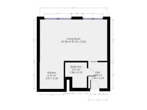 Pronájem bytu 1+kk, Praha - Řepy, Vondroušova, 35 m2