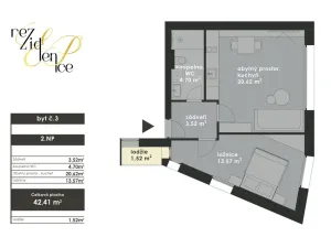 Prodej bytu 2+kk, Brno - Bohunice, Elišky Přemyslovny, 42 m2