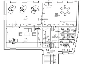 Pronájem kanceláře, Praha, Strakonická, 160 m2