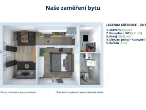 Pronájem bytu 2+kk, Polná, Pojmannova, 40 m2