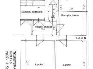 Pronájem bytu 2+1, Praha - Vršovice, Moskevská, 63 m2