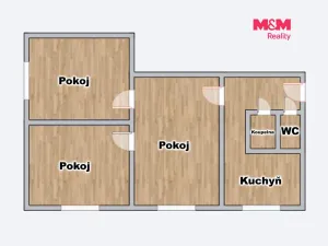 Prodej bytu 3+1, Český Těšín, Hrabinská, 68 m2