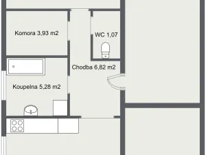 Pronájem bytu 2+kk, Liberec - Liberec XXX-Vratislavice nad Nisou, Tyršův vrch, 61 m2