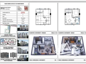 Prodej bytu 2+kk, Golem, Albánie, 48 m2