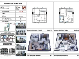 Prodej bytu 2+kk, Golem, Albánie, 48 m2