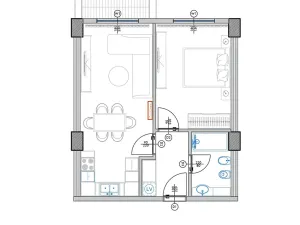 Prodej bytu 2+kk, Qerret, Albánie, 58 m2