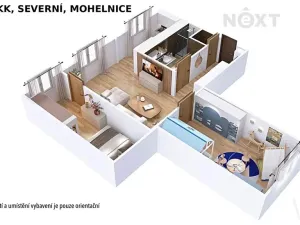 Prodej bytu 3+kk, Mohelnice, Severní, 61 m2