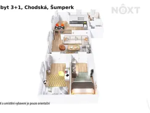 Prodej bytu 3+1, Šumperk, Chodská, 70 m2