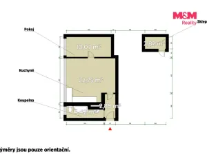 Prodej bytu 2+kk, Praha - Holešovice, U městských domů, 42 m2