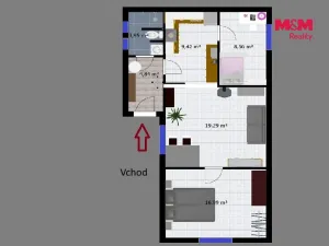 Pronájem rodinného domu, Drobovice, 60 m2