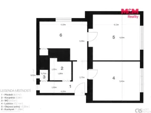 Pronájem bytu 2+1, Praha - Modřany, K dolům, 56 m2