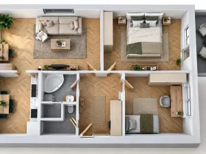 Pronájem bytu 3+1, Hustopeče, Větrná, 75 m2