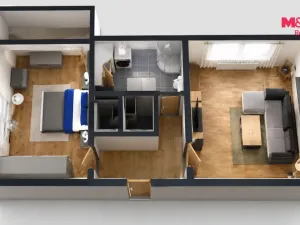 Pronájem bytu 2+1, Žďár nad Sázavou - Žďár nad Sázavou 4, Nezvalova, 60 m2