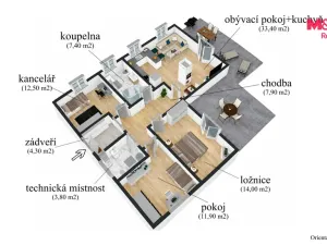 Prodej rodinného domu, Lovosice, Turkova, 95 m2