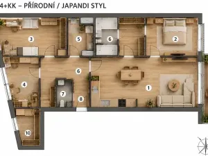 Prodej bytu 4+kk, Hrušovany u Brna, Vodní, 92 m2