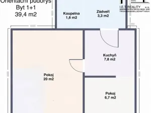 Pronájem bytu 1+1, Brno, Minská, 39 m2