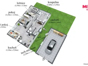 Prodej rodinného domu, Hora Svatého Šebestiána, 87 m2