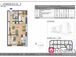 Prodej bytu 3+kk, Pohořelice, Znojemská, 67 m2