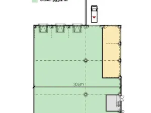 Pronájem výrobních prostor, Plzeň - Východní Předměstí, Jateční, 4870 m2