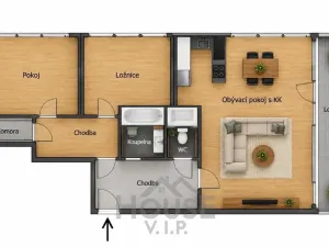 Prodej bytu 3+kk, Praha - Háje, Steinerova, 84 m2