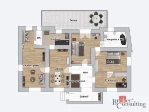 Prodej rodinného domu, Újezd, 120 m2