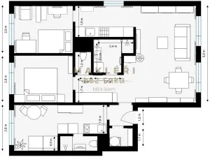 Prodej bytu 4+1, Praha - Kobylisy, Šimůnkova, 77 m2