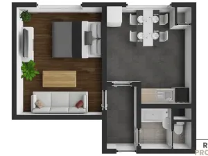 Pronájem bytu 1+1, Valtice, Lázeňská, 33 m2