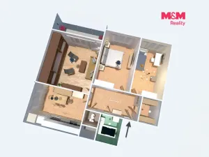 Prodej bytu 3+1, Příbram - Příbram VIII, Školní, 87 m2