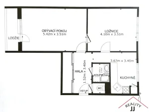 Pronájem bytu 2+1, Praha - Malešice, Bydžovského, 57 m2