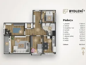 Prodej bytu 4+1, Teplice, U Červeného kostela, 94 m2