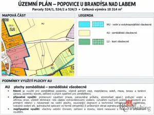 Prodej zahrady, Brandýs nad Labem-Stará Boleslav - Popovice, 10314 m2