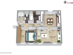 Pronájem bytu 2+1, Abertamy, Rooseweltova, 61 m2