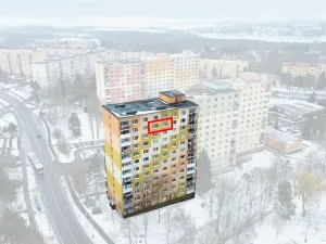 Pronájem bytu 2+kk, Chomutov, Holešická, 42 m2