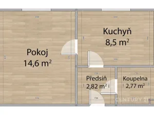 Prodej bytu 1+1, Plzeň, Partyzánská, 30 m2
