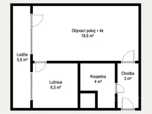 Pronájem bytu 2+kk, Most, Brněnská, 35 m2