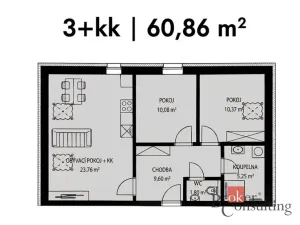 Prodej bytu 3+kk, Třešť, Wolkerova, 60 m2