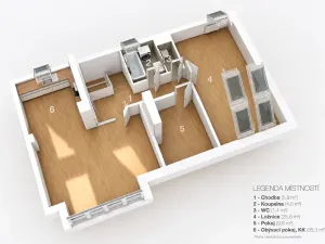 Prodej bytu 3+kk, Kuřim, Legionářská, 91 m2