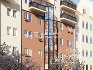 Pronájem bytu 2+kk, Praha - Smíchov, Grafická, 35 m2