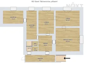 Prodej rodinného domu, Staré Těchanovice, 171 m2
