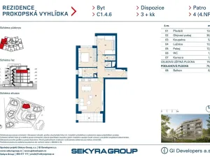 Prodej bytu 3+kk, Praha - Jinonice, Radlická, 76 m2