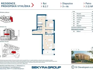 Prodej bytu 3+kk, Praha - Jinonice, Radlická, 76 m2