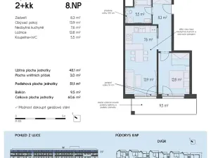 Prodej bytu 2+kk, Brno, Rybářská, 51 m2