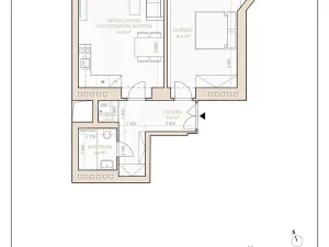 Pronájem bytu 2+kk, Praha - Vršovice, 56 m2