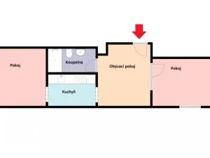 Pronájem bytu 3+kk, Neveklov, Za Radnicí, 55 m2