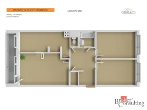 Prodej bytu 3+1, Praha - Stodůlky, Hábova, 71 m2
