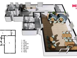 Pronájem restaurace, Kostelec nad Orlicí, Mánesova, 90 m2