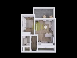 Prodej bytu 2+kk, Olomouc, Topolová, 55 m2