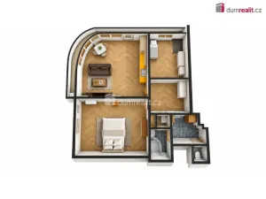 Prodej bytu 3+kk, Praha - Podolí, Dvorecké náměstí, 71 m2