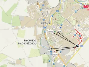 Pronájem bytu 2+kk, Rychnov nad Kněžnou, Mírová, 50 m2