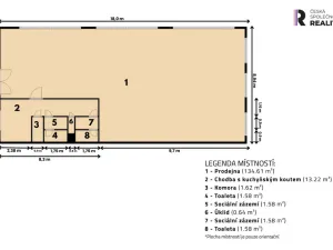 Prodej obchodního prostoru, Praha - Libuš, Dobronická, 149 m2